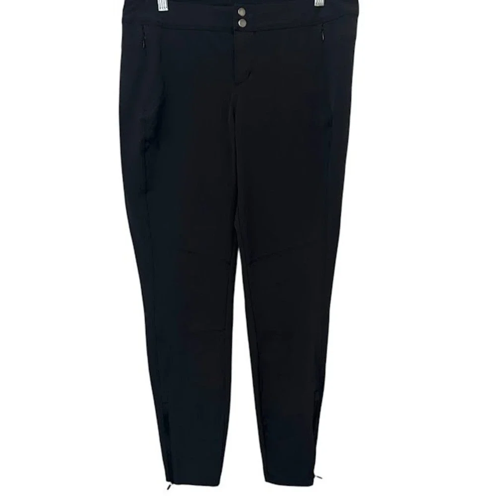 KUHL Black Trascendr Skinny Nylon Hiking Outdoor Zipper Hem‎ Pants Womens 12
